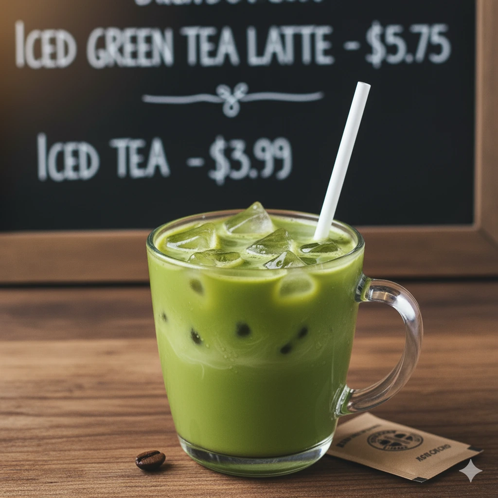 Iced Green Tea Latte